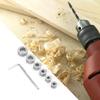 6 PCS 304 Stainless Steel Depth Stop 3/4/5/6/8/10mm Sizes Drilling Limit Ring  For Drill Bits