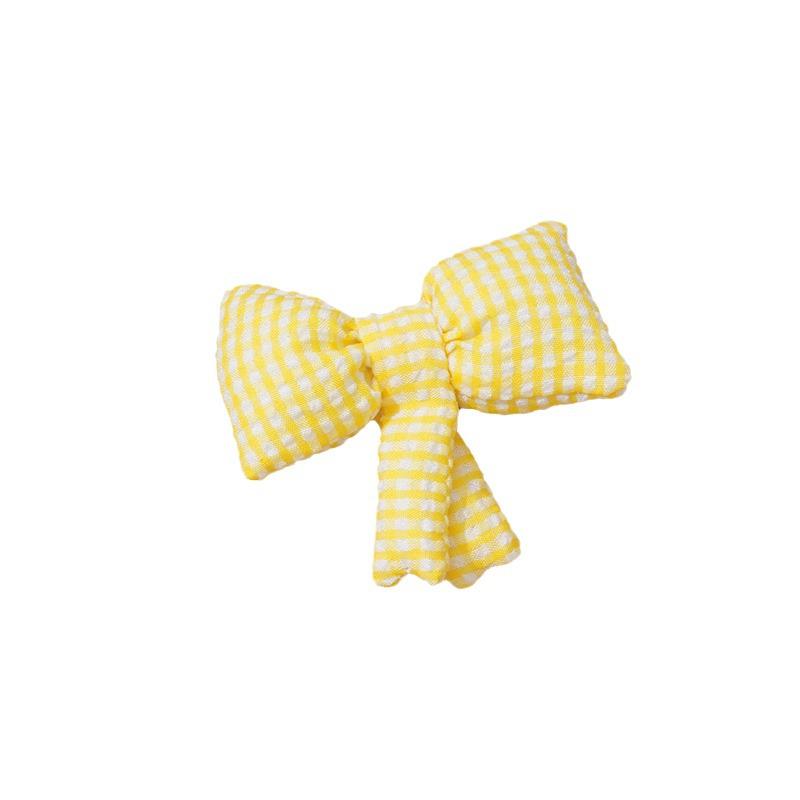 Cute Gingham Bow Children's Accessories: Fabric Socks, Hair Accessories, and Clothing Decorations