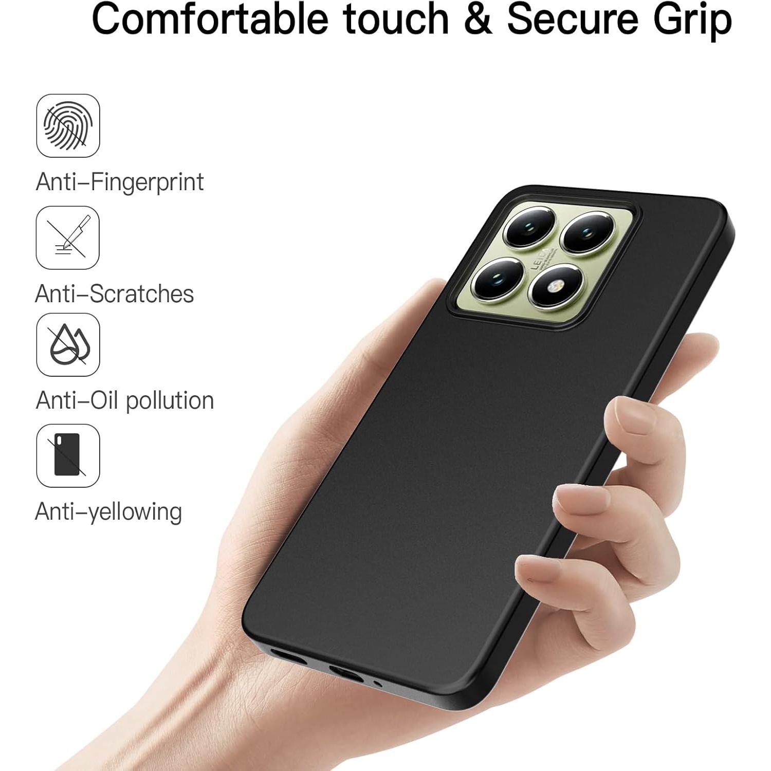 

For Xiaomi 14T Case Anti-Drop Soft TPU Matte Phone Cover Style A