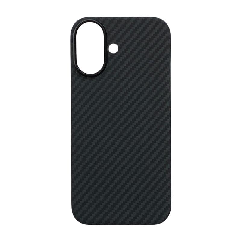 Apple iPhone 17 Ultra-thin Kevlar Case with Magnetic Suction, Alloy Frame, Aramid Fiber, and Half-wrapped Design