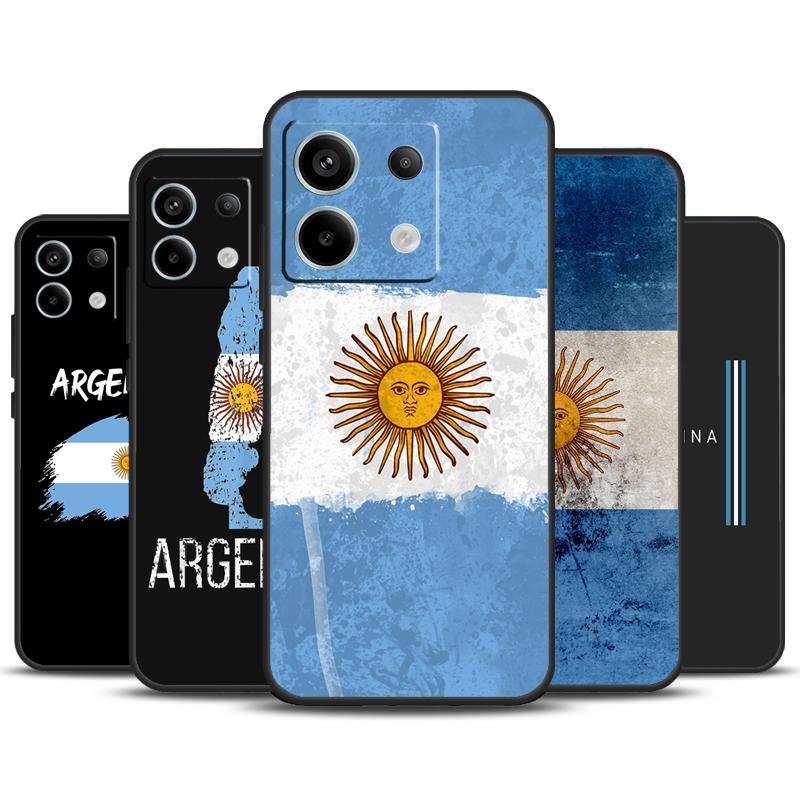 Argentina Flag Case For Xiaomi Redmi Note 13 11 9 10 12 Pro Plus 9S 10S 11S 12S Redmi 13C 9C 10C 12C Cover