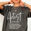 Artist Definition Shirt Comfort Colors® Best Artist Shirt Gift For Artist Tee Art Teacher Shirt Art School Student Gift For Painter T Shirt