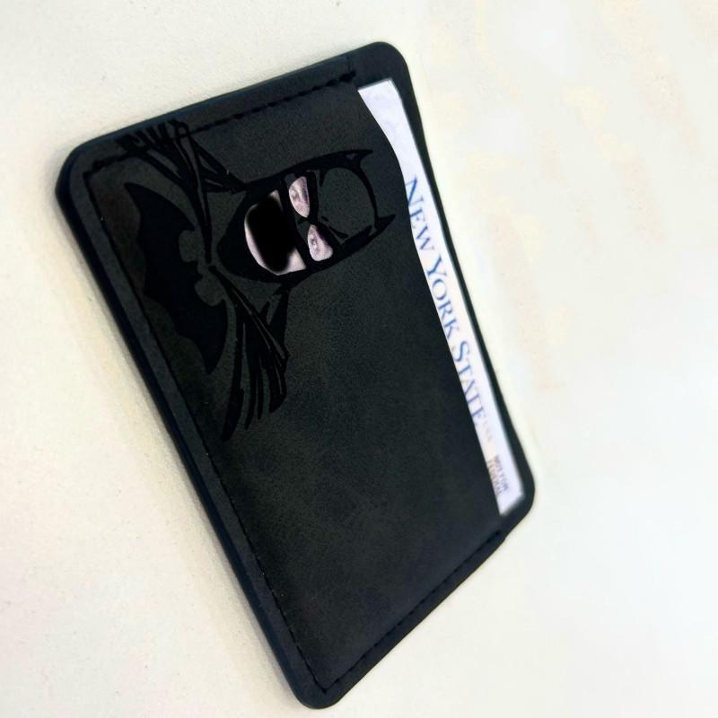 Bat Id Wallet Slim Leather Wallet Wallet Super Hero Mask Id Credit Card Holder Case Gift For Dad Son Boyfriend Husband Birthday