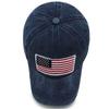 USA Flag Embroidery Baseball Cap Washed Distressed Sports Hat Adjustable Sunscreen Dad Hats For Women Men