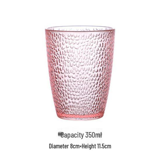 Colored Acrylic Water Cup: Transparent, Heat-Resistant, Drop-Resistant—Perfect for Mouthwash, Juice, Tea, or Beer.