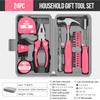 Hi-Spec 24PC Hand Tool Sets Household Home Repair Tool Set Screwdriver Tool Box Set Scissors Claw Hammer Tools For Home Use