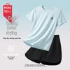 MINISO Women's Quick-Dry T-Shirt & Shorts Sportswear Set