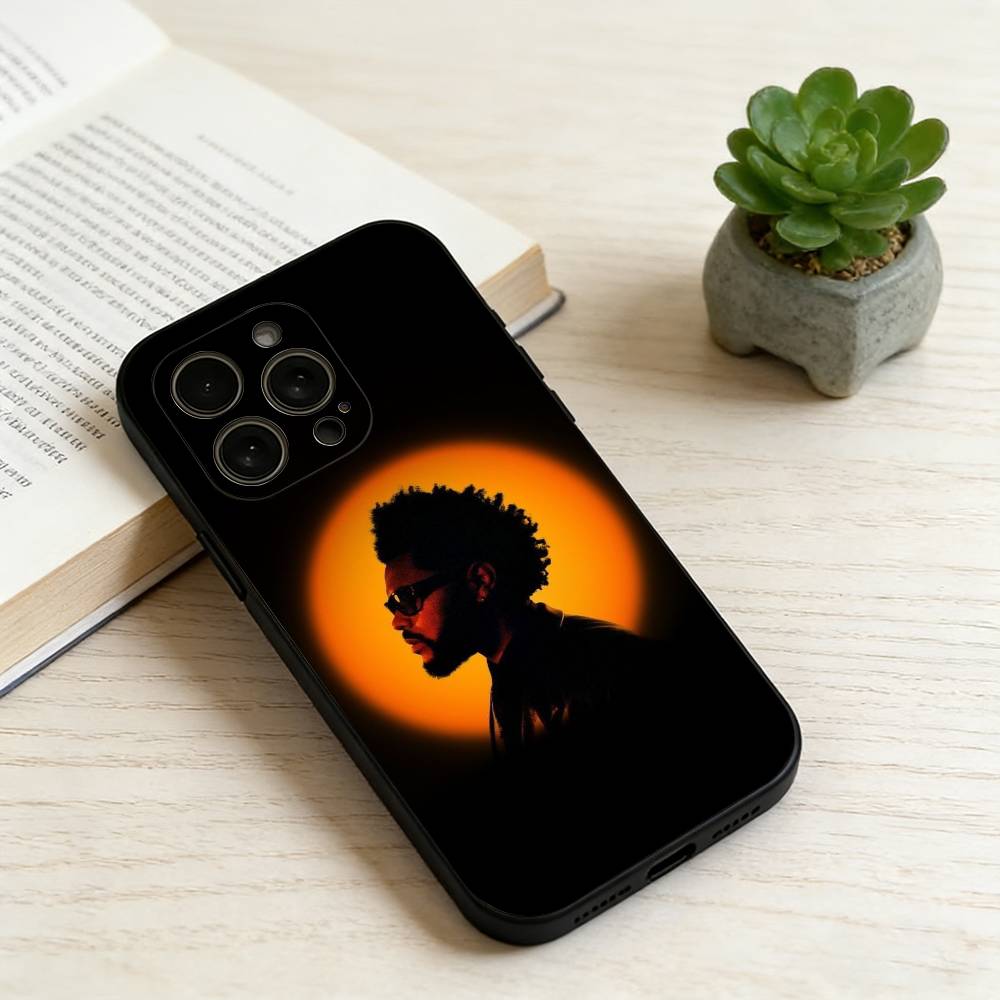 T-The Weeknd  Phone Case For iPhone 17,16,15,14,13,12,11 Plus,Pro Max,XS,Soft Silicone Black Cover