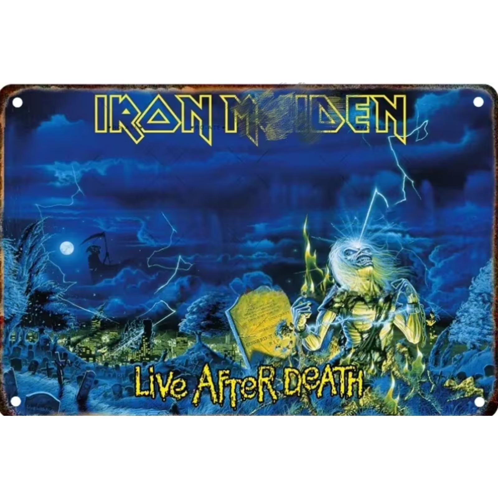 Возвращение к древним Соул Металл Знак Живопись Рок-группа Плакат Главная Гостиная Клуб Фильм Настенное искусство Декоративная фреска 20x30cm