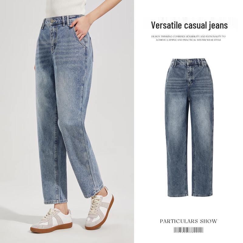 

Women s High-Waist Straight-Leg Cropped Denim Jeans M