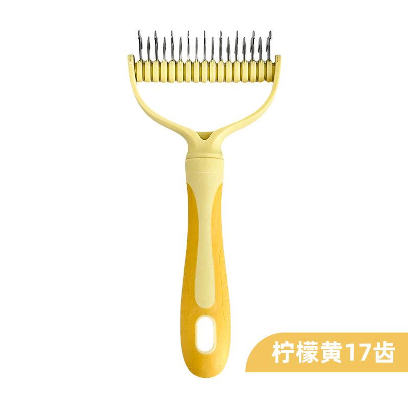 Pet Open Knot Comb Hair Removal Comb Stainless Steel Dog Hair Brush Cat Hair Remover Double Sided Open Knot Comb Pet Supplies