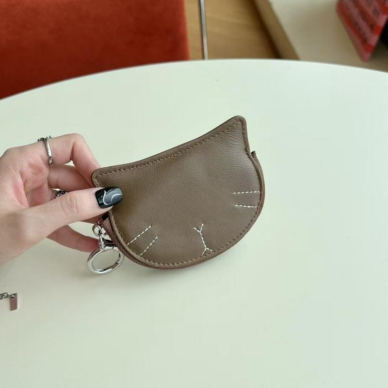 2026 New Fashionable Cute Cat Style Sheepskin Change Bag Card Bag Makeup Product Lipstick Storage Bag