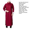 Groommen Tang Suit Vintage Long Sleeve Embroidery Stand Collar Knot Button Closure Stage Performance Autumn Winter Men Chinese Traditional Wedding