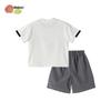 Boy's Summer Casual Short Sleeve & Five-Point Pants Set