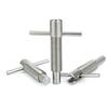 T-Handle Retractable Stainless Steel Self-Locking Spring Pins Indexing Plungers M6/M8/M10/M12/M16 Coarse Thread
