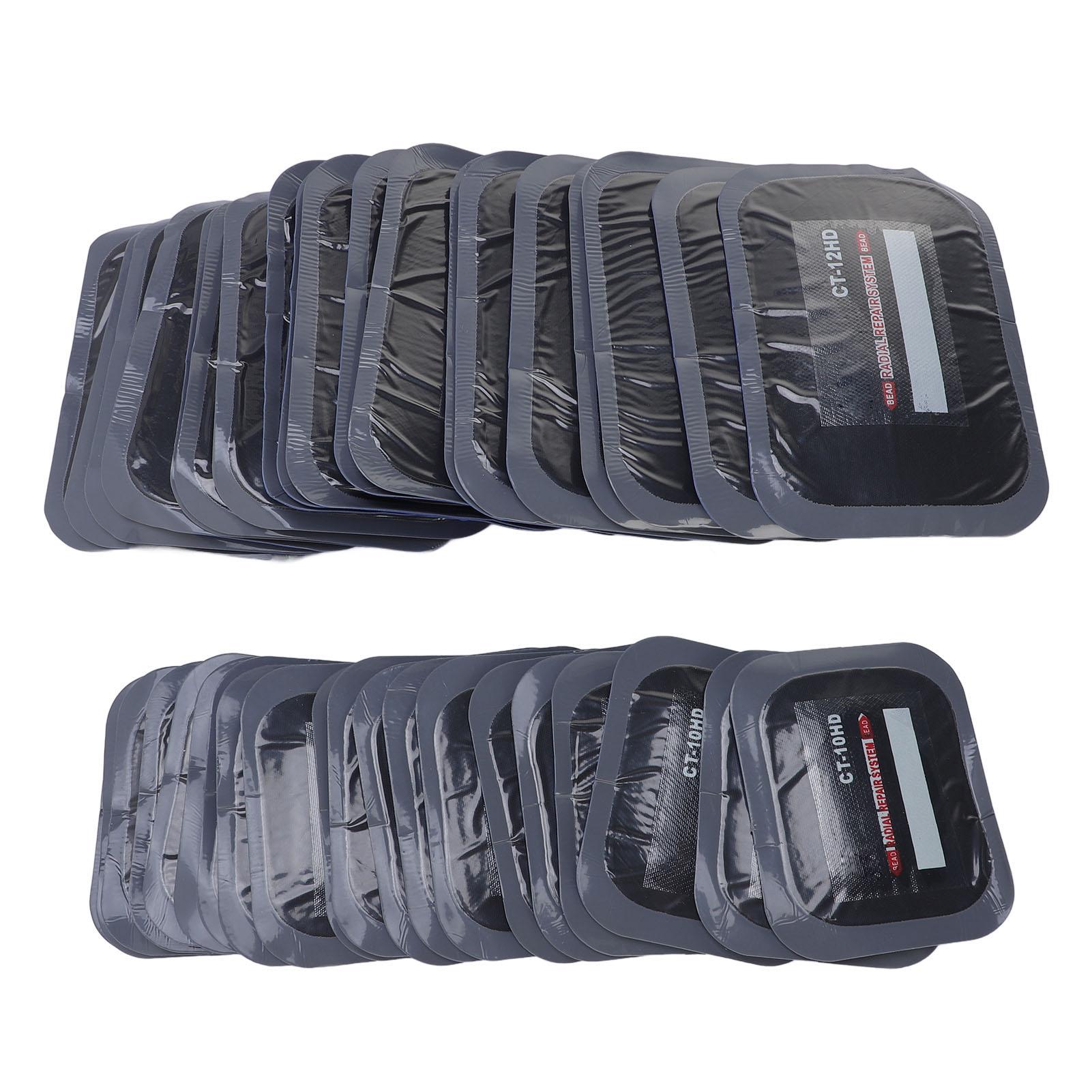 

40 шт. Заплатки для шин двойных размеров Резиновые Утолщенные Сильный клей Сильная герметичность Ремонт камеры шины