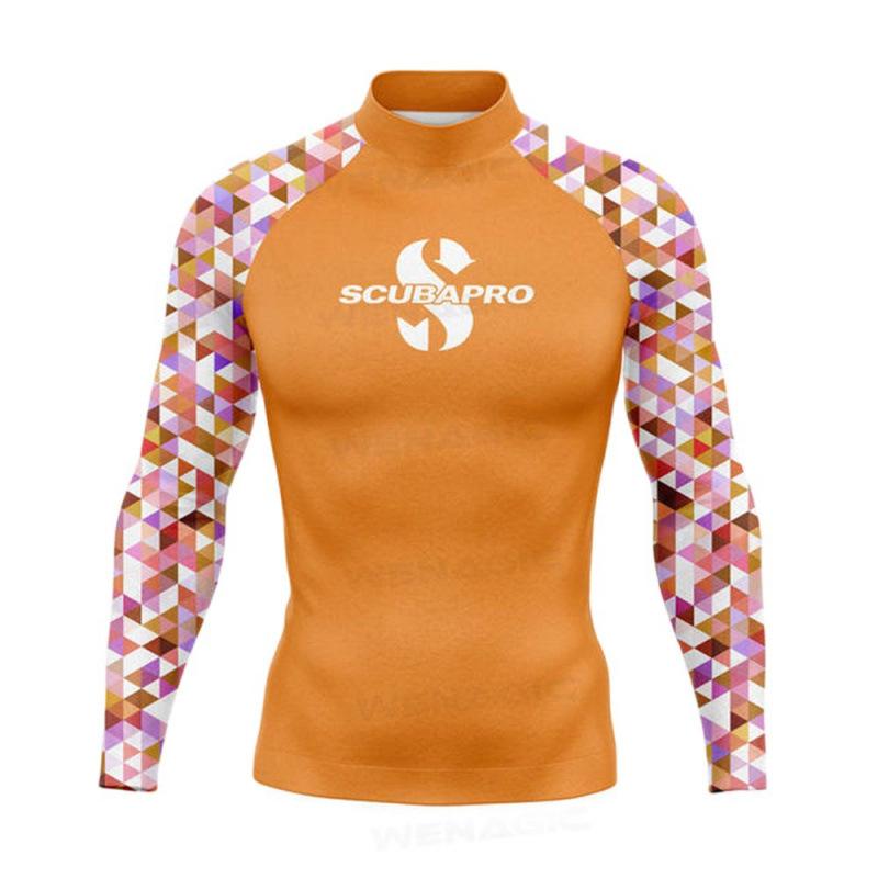 SCUBAPRO Muta Uomo UPF + 50 Protezione Solare da Spiaggia Costume da Bagno Manica Lunga Sport da Surf Anti-Medusa