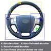 Hand Sewing Wrap Car Steering Wheel Cover For Hyundai VeraCruz IX55 2007- 2012
