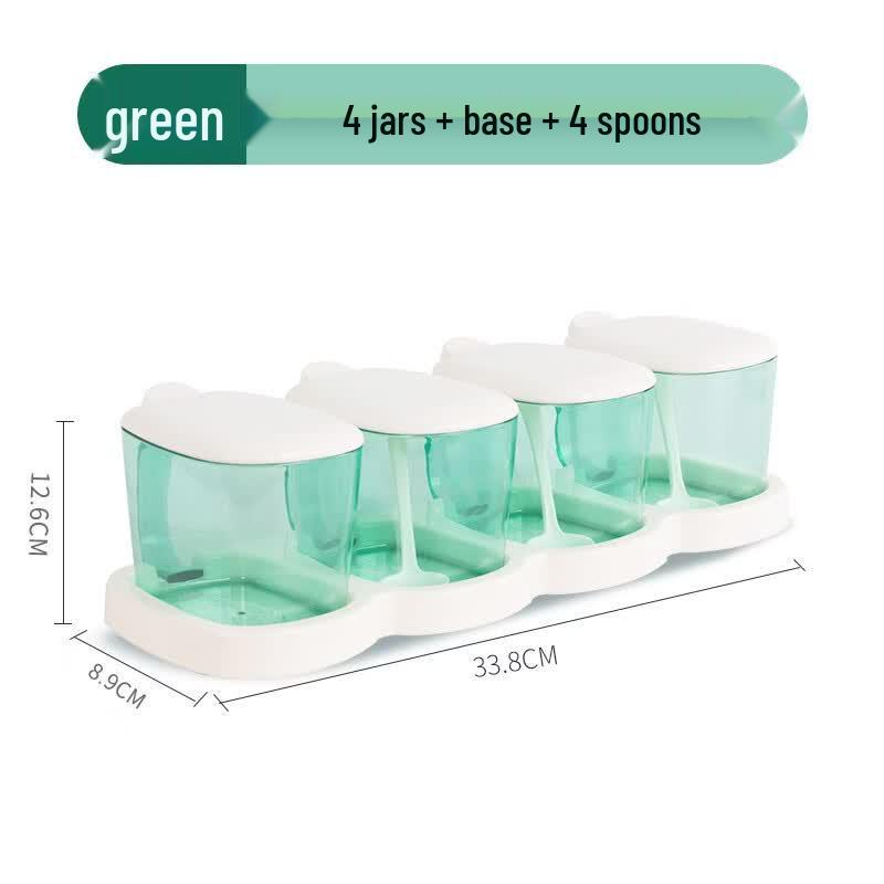 Chahua Transparent Plastic All-in-One Seasoning Set