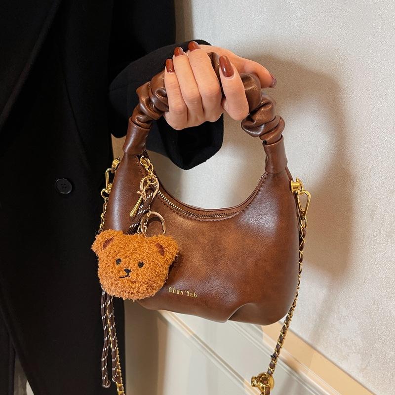 Premium Foreign Style Niche Bag Women's 2025 New Versatile Chain Messenger Bag Exquisite Super Fire Pleated Handbag