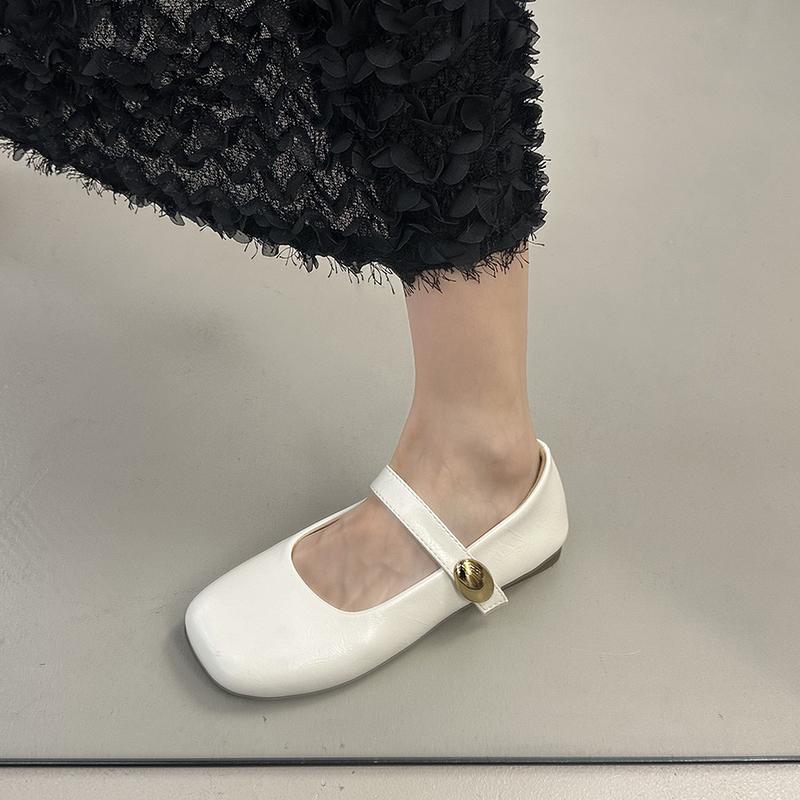 2025 Spring New Style Fashionable Versatile Simple Stylish and Lightweight Flat Bottom Shoes Single Shoes
