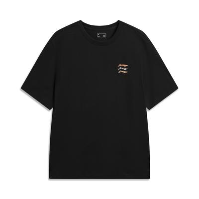 Li Ning Sports Lifestyle Series Summer T-Shirt Simple Loose Comfortable Pullover Round Neck Versatile Casual Short Sleeve T-Shirt Men Tops ATSW355-3