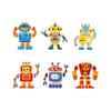 Creative DIY Wooden Robot Assembly Kit - Educational 3D Cartoon Toy