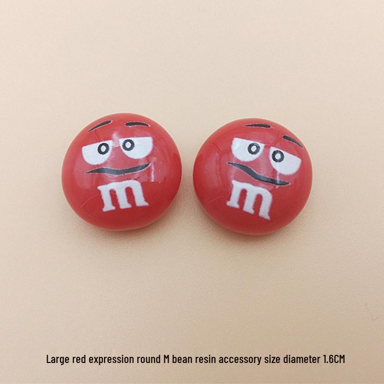 Cartoon Rainbow M&M's Resin Jewelry and Phone Case DIY Accessories