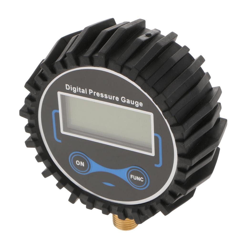 Gonfiatore Digitale per Pneumatici Manometro Schermo LCD Filetto 1/4 13mm