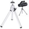 3PCS Aluminium Alloy Silver Stoving Varnish Mini Anti Shake Telescope Tripod
