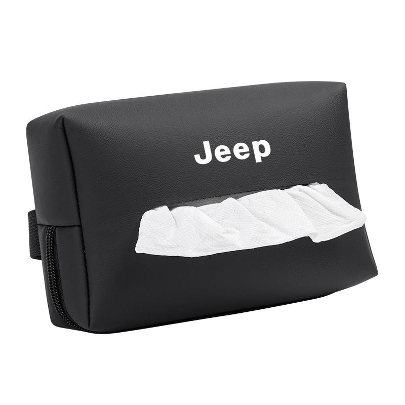 Jeep Car Tissue Box for Compass, Renegade, Cherokee & Commander Armrest