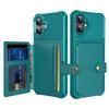 ZM03 For iPhone 16 Plus Case with Card Holder PU Leather+TPU Phone Back Cover