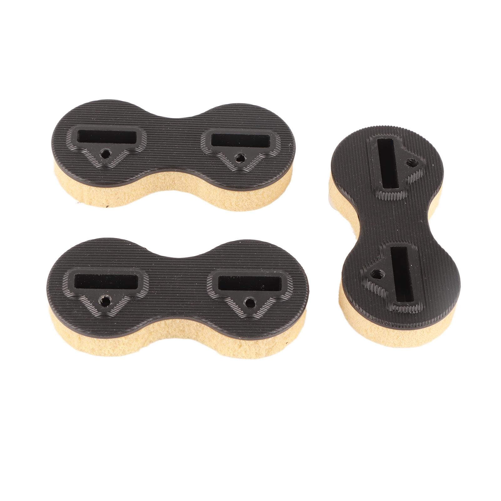 

3 Pcs Surfboard Fin Box Round Cup Shape PVC Nine Zero Degree Side Surfboard Fins Plugs for Surfing