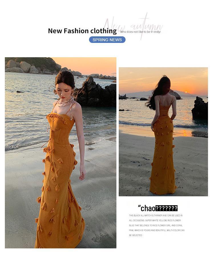 Stylish Beach Vacation Spaghetti Strap Mini Dress - Unique High-End Mesh Backless Design