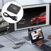 High Clear AVto HDMIs Adapter 1080P 3RCA to HDMIs Adapter for Computer Use 1Way Conversion ABS Construction