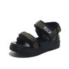 Sports Sandals Women's Summer 2025 New Fashion Dad Muffin Shoes Thick-soled Wedge Heel Flat-soled Beach Shoes