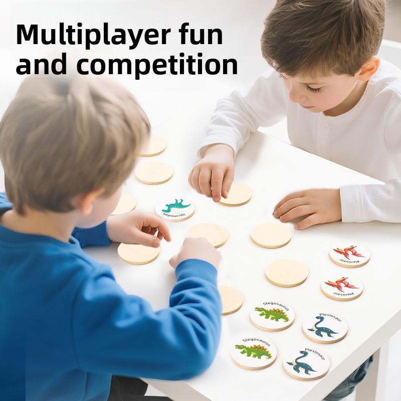 Wooden Dinosaur Alphabet Puzzle For Kids Educational Toy Learning Early Development