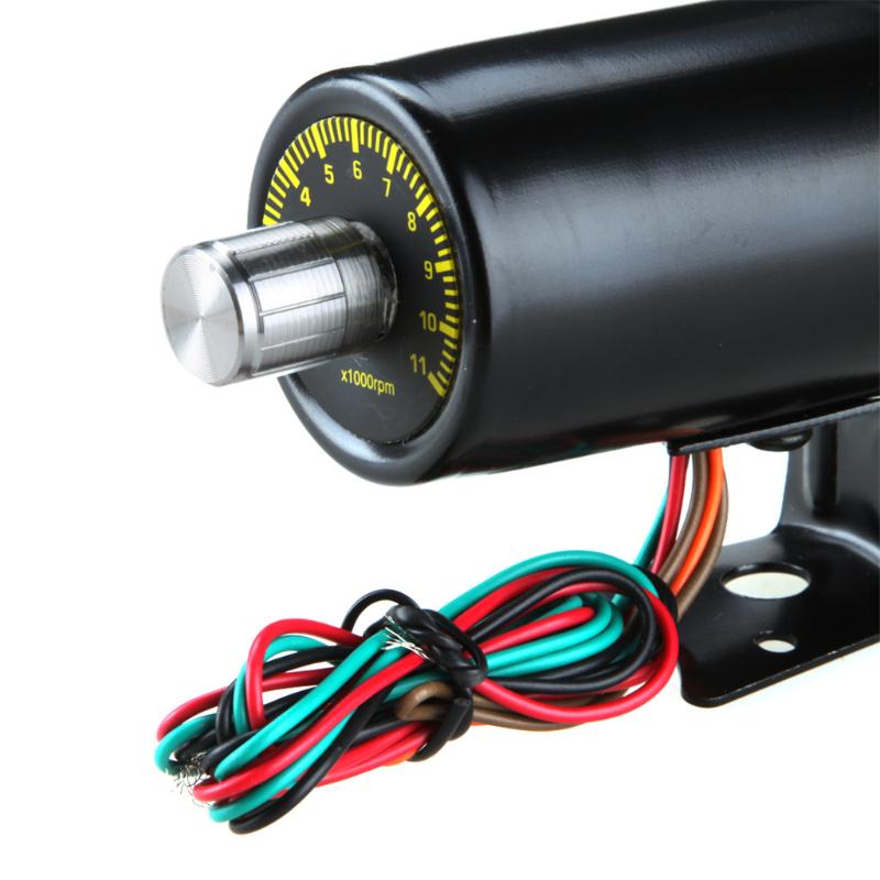 12V Car SUV 1000-11000 RPM Adjustable Tachometer Tacho Gauge Shift Light Red LED