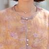 Chinese Style Women's Small Cardigan: Trendy Spring/Summer Wear for Middle-Aged and Elderly.