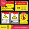 Heat Warning Sticker: Caution Hot Surface, Beware of Burns, Anti-Scald, Do Not Touch