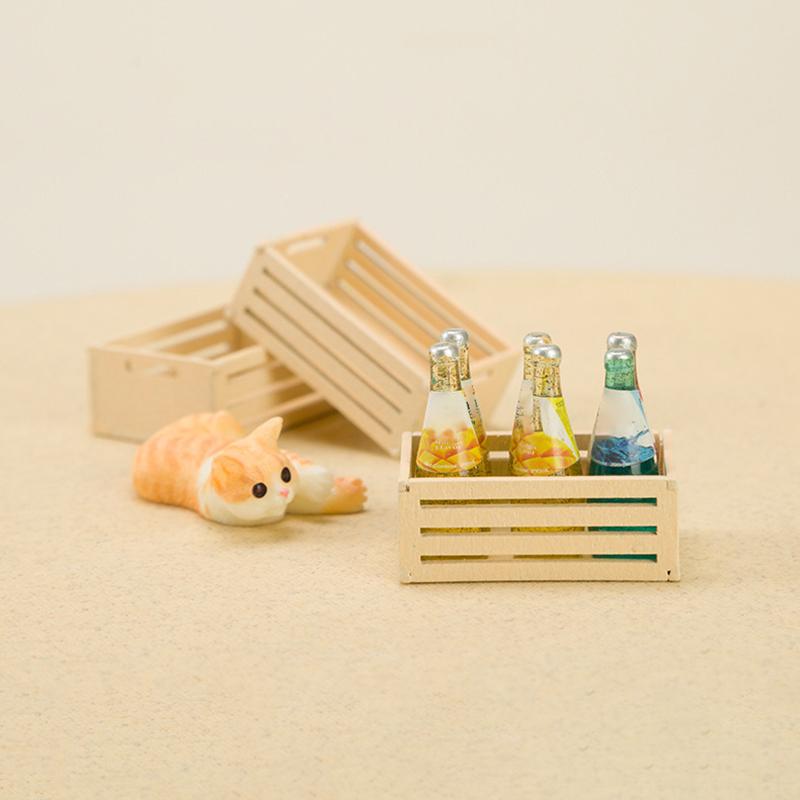 Doll House Decoration Mini Wooden Frame Fruit Frame Storage Frame Model Photo Props