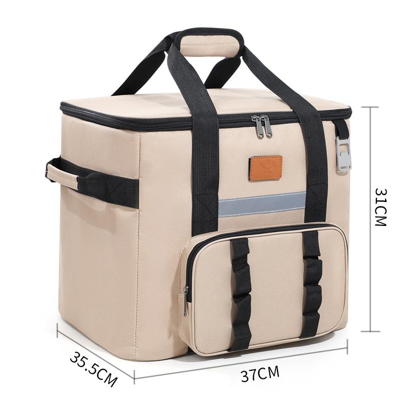 Borsa Termica per Alimenti da 40L Borsa Termica Grande per Picnic Fresca e Calda Isolante Pieghevole Borsa Frigo da Campeggio per Viaggi all'Aperto