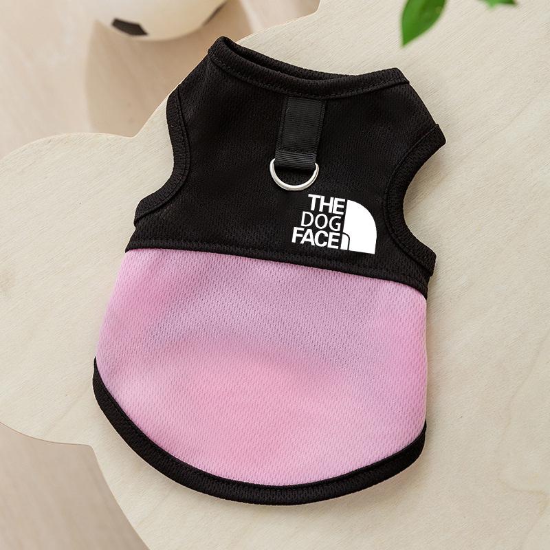 Sleeveless Mesh Dog Vest with Traction Buckle - Lightweight, Sun-Protective Pet Apparel for Spring and Summer