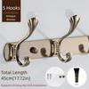 Stainless Steel Wall Hooks High Capacity Clothes Hook Luxury Bathroom Hardware  Bath Accessories