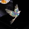 Enamel Flying Bird Light Luxury High-end Elegant and Exquisite Anti-exposure Brooch