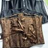 Bridal Sculpting Corset: Jacquard Waist Cincher & Lumbar Support Abdomen Binder