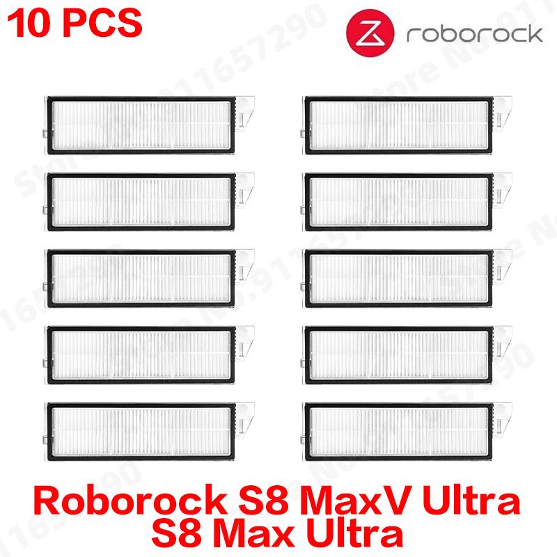 Compatible For Roborock S8 MaxV Ultra, S8 Max Ultra Replacement Parts Main Side Brush Hepa Filter Mop Cloth Dust Bag Accessories