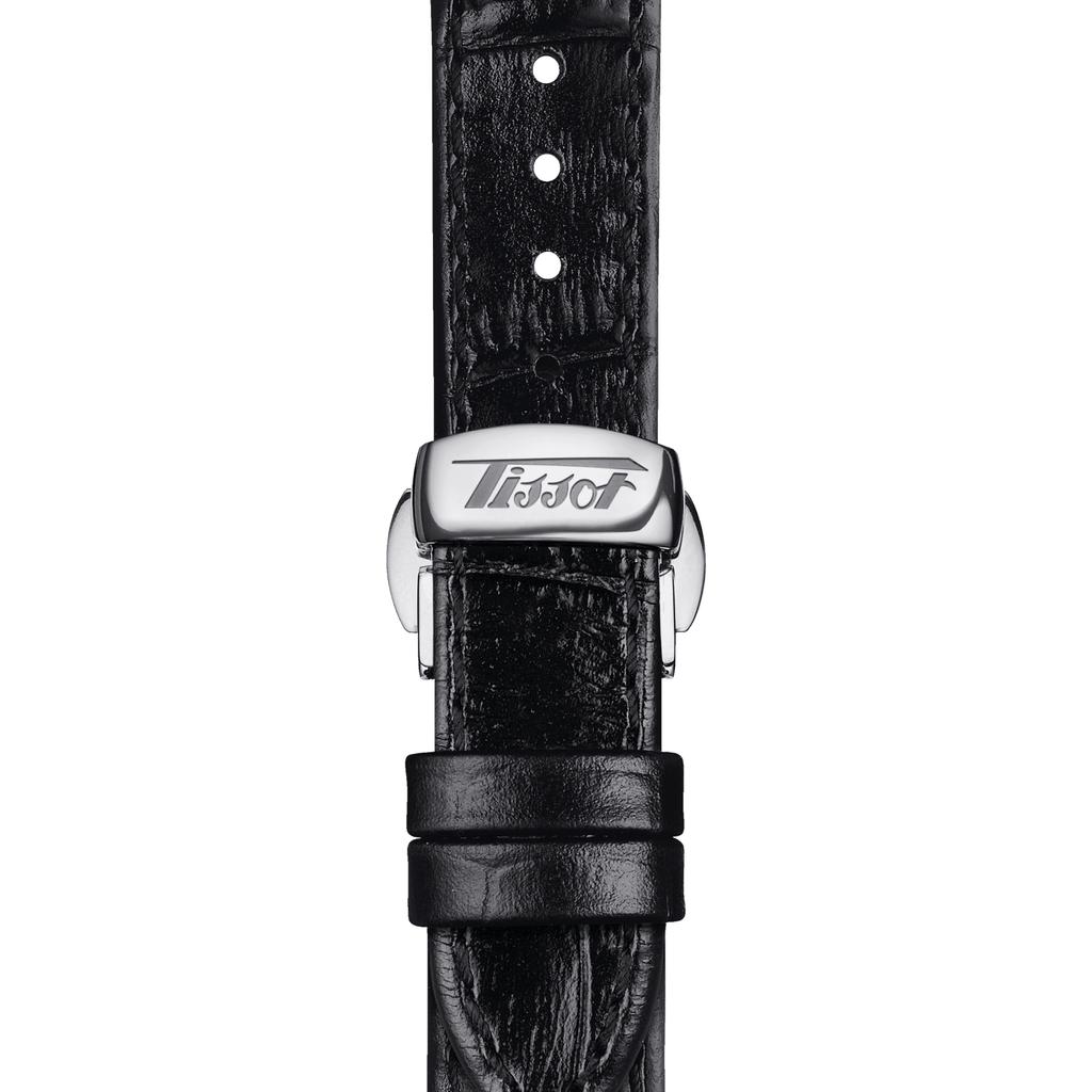 Tissot Leather Strap black Dial Men's Fashion Watch T128.509.16.052.00