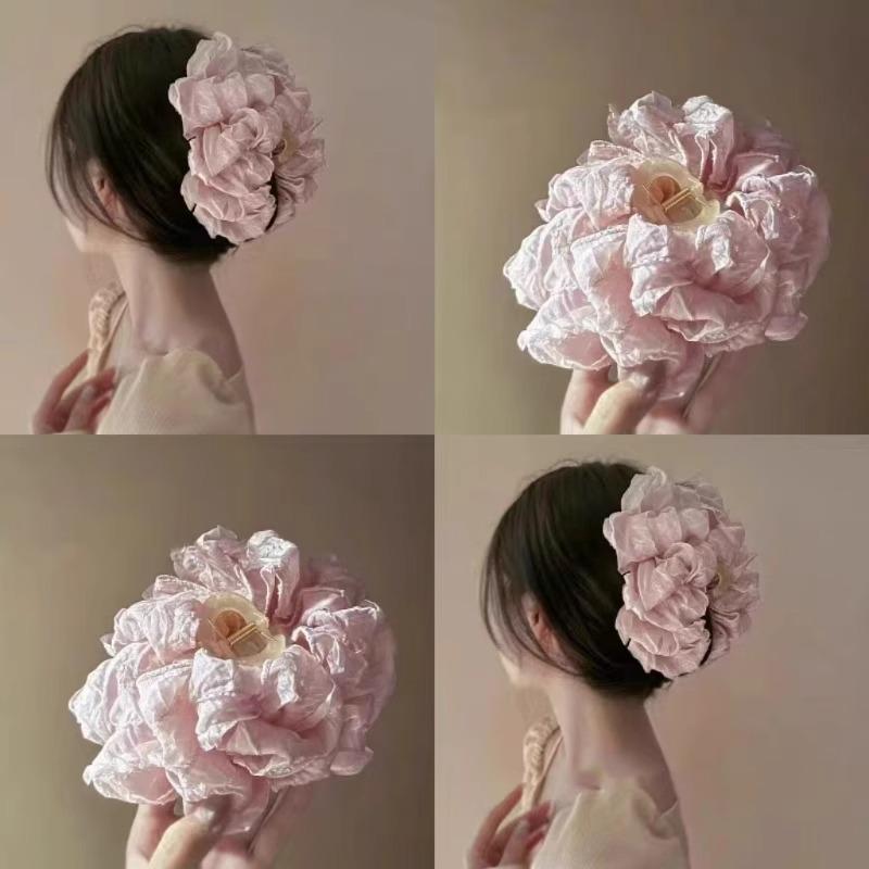 Cloud Bubble Extra Large Bow Hair Clip - High-End 2025 Claw for Women