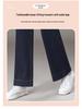 Women's High-Waisted Slimming Narrow/Wide-Leg Jeans, 2025 Spring/Autumn Collection: Loose Drape Straight-Leg Pants